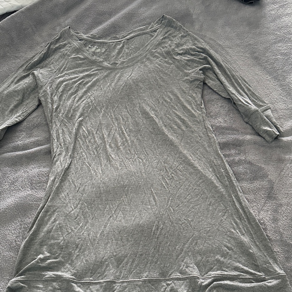Splendid Long Sleeve Gray Tee
